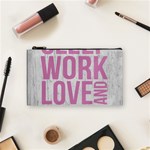 Grunge Style Motivational Quote Poster Cosmetic Bag (Small)  Front