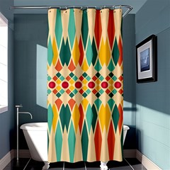 Festive Pattern Shower Curtain 36  X 72  (stall)  by linceazul