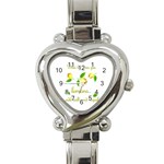 When life gives you lemons Heart Italian Charm Watch Front