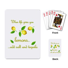 When Life Gives You Lemons Playing Card by Valentinaart