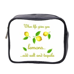 When Life Gives You Lemons Mini Toiletries Bag 2-side by Valentinaart