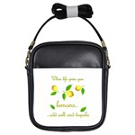 When life gives you lemons Girls Sling Bags Front