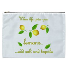 When Life Gives You Lemons Cosmetic Bag (xxl)  by Valentinaart