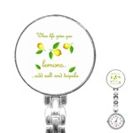 When life gives you lemons Stainless Steel Nurses Watch Front