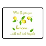 When life gives you lemons Double Sided Fleece Blanket (Small)  45 x34  Blanket Front