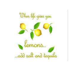 When Life Gives You Lemons Double Sided Flano Blanket (large)  by Valentinaart