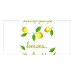 When life gives you lemons Satin Shawl Front