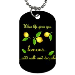 When Life Gives You Lemons Dog Tag (two Sides) by Valentinaart