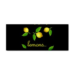 When Life Gives You Lemons Cosmetic Storage Cases by Valentinaart