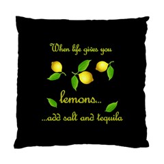 When Life Gives You Lemons Standard Cushion Case (one Side) by Valentinaart