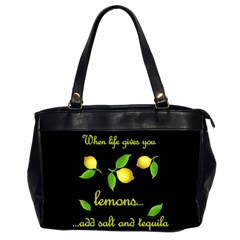 When Life Gives You Lemons Office Handbags (2 Sides)  by Valentinaart