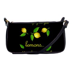 When Life Gives You Lemons Shoulder Clutch Bags by Valentinaart