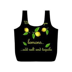 When Life Gives You Lemons Full Print Recycle Bags (s)  by Valentinaart