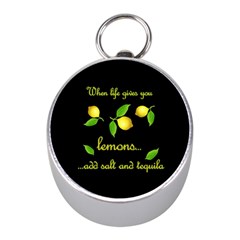 When Life Gives You Lemons Mini Silver Compasses by Valentinaart