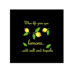 When Life Gives You Lemons Small Satin Scarf (square) by Valentinaart