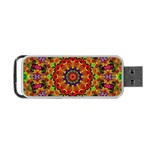 Fractal Mandala Abstract Pattern Portable USB Flash (Two Sides) Back