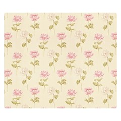 Floral Paper Illustration Girly Pink Pattern Double Sided Flano Blanket (small)  by paulaoliveiradesign