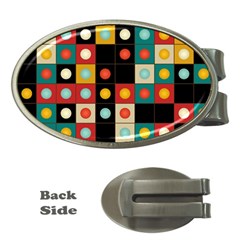 Colors On Black Money Clips (oval)  by linceazul