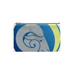 Ram Zodiac Sign Zodiac Moon Star Cosmetic Bag (small)  by Nexatart