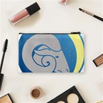 Ram Zodiac Sign Zodiac Moon Star Cosmetic Bag (Small)  Back