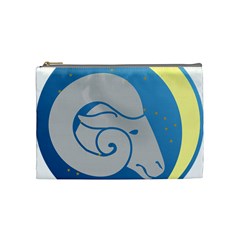 Ram Zodiac Sign Zodiac Moon Star Cosmetic Bag (medium)  by Nexatart