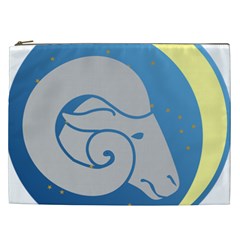 Ram Zodiac Sign Zodiac Moon Star Cosmetic Bag (xxl)  by Nexatart