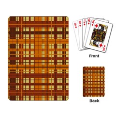 Plaid Pattern Playing Card by linceazul