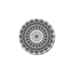 Feeling Softly Black White Mandala Golf Ball Marker (10 Pack) by designworld65