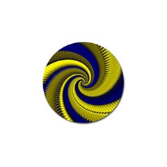 Blue Gold Dragon Spiral Golf Ball Marker (10 Pack) by designworld65