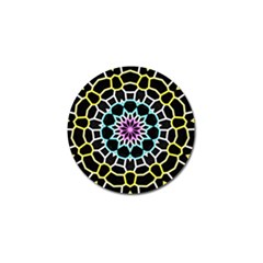 Colored Window Mandala Golf Ball Marker (10 Pack) by designworld65