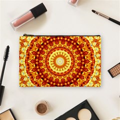 Powerful Love Mandala Cosmetic Bag (medium)  by designworld65