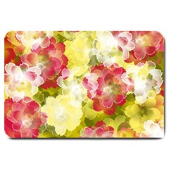 Flower Power Large Doormat  by designworld65