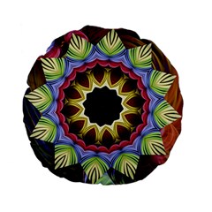 Love Energy Mandala Standard 15  Premium Flano Round Cushions by designworld65