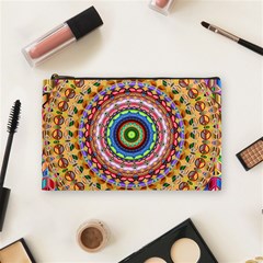 Peaceful Mandala Cosmetic Bag (medium)  by designworld65