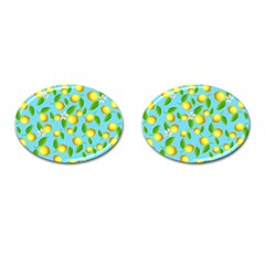 Lemon Pattern Cufflinks (oval) by Valentinaart