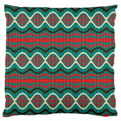 Ethnic Geometric Pattern Large Cushion Case (two Sides) by linceazul