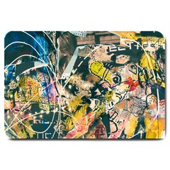 Art Graffiti Abstract Vintage Large Doormat  by Nexatart