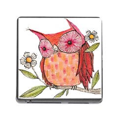 Summer Colourful Owl T Shirt Memory Card Reader (square) by AmeeaDesign