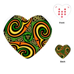 Celtic Celts Circle Color Colors Playing Cards (heart)  by Nexatart