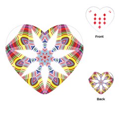 Colorful Chromatic Psychedelic Playing Cards (heart)  by Nexatart