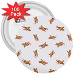 Crabs Photo Collage Pattern Design 3  Buttons (100 pack)  Front