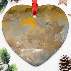 Sunset In The Mountains Ornament (heart) by digitaldivadesigns