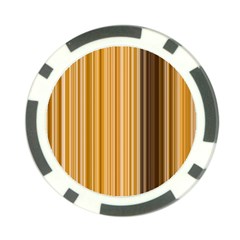 Brown Verticals Lines Stripes Colorful Poker Chip Card Guard (10 Pack) by Mariart