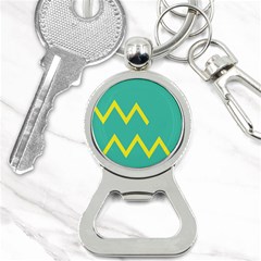 Waves Chevron Wave Green Yellow Sign Button Necklaces by Mariart