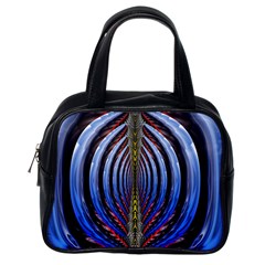 Illustration Robot Wave Rainbow Classic Handbags (one Side) by Mariart