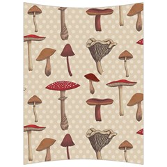 Mushroom Madness Red Grey Brown Polka Dots Back Support Cushion by Mariart