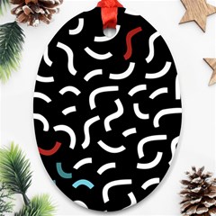 Toucan White Bluered Ornament (oval) by Mariart