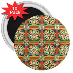 Eye Catching Pattern 3  Magnets (10 Pack)  by linceazul