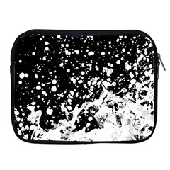 Black And White Splash Texture Apple Ipad 2/3/4 Zipper Cases by dflcprints