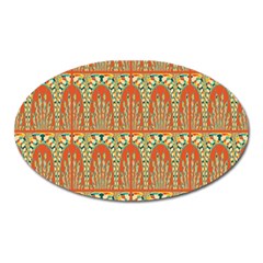 Arcs Pattern Oval Magnet by linceazul